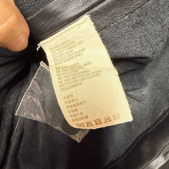 Anthropologie Let Me Be Faux Leather Pintucked Black Bustier Cami S NWT - Picture 6 of 15